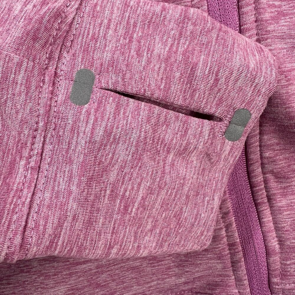 Women's Zoot Dawn Patrol full zip jacket Running Hoodie pink palm M - Picture 5 of 15